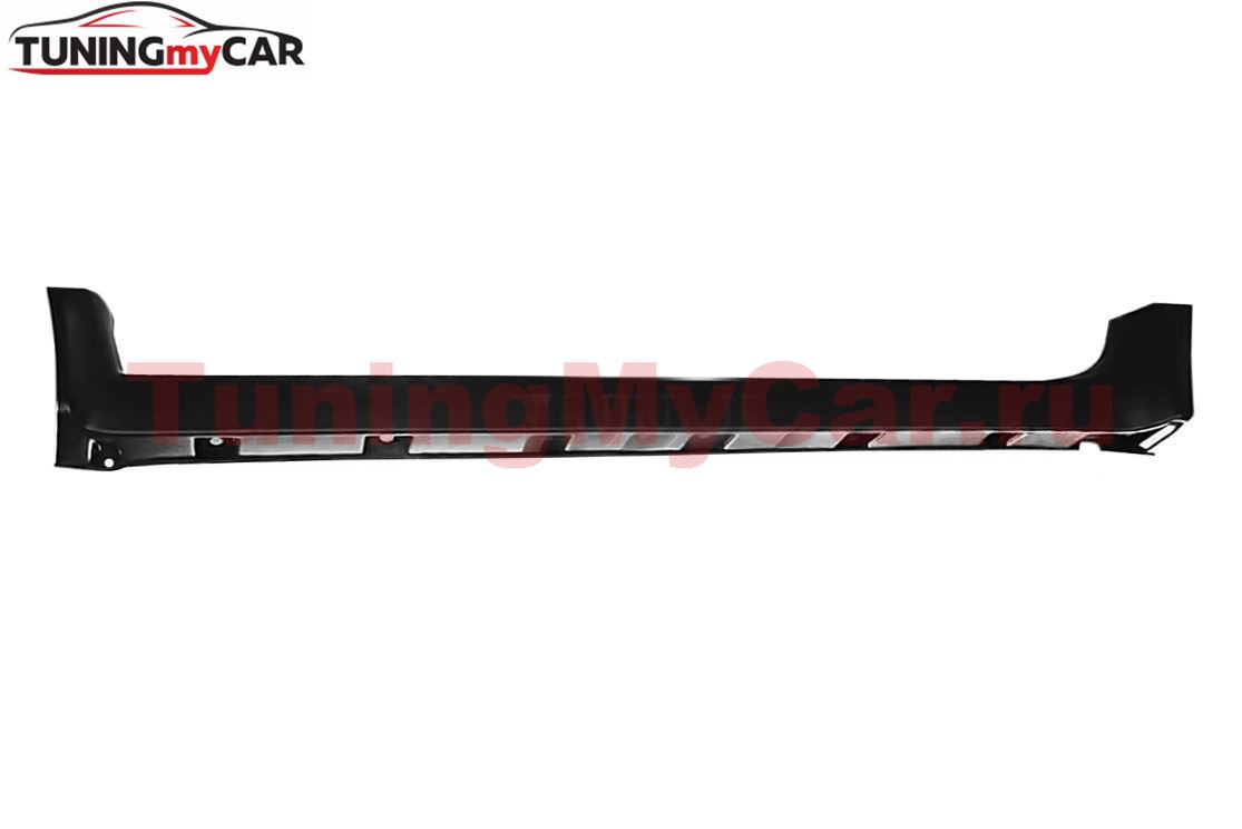 Защита порогов "Чистые штаны" (чёрное тиснение) (ABS) RENAULT DUSTER 2012-2020